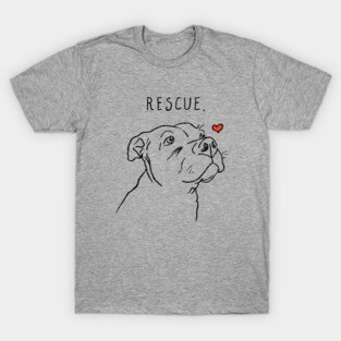 Rescue Dog, Pitbull, Rescue Mom, Adopt Don't Shop T-Shirt