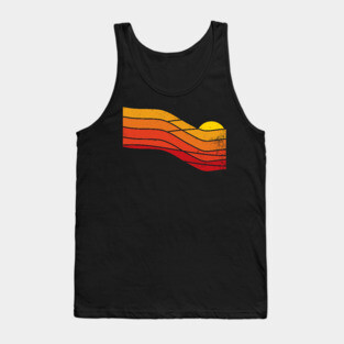 70s Retro Sunset Tank Top