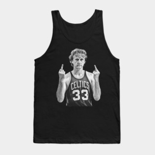 RETRO MIDDLE FINGER LARRY BIRD Tank Top