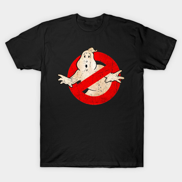 Ghostbusters Original 80s T-Shirt by Anksha Black Anime