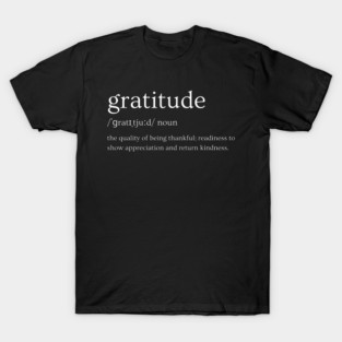 Gratitude - Attitude of Appreciation T-Shirt