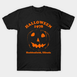 Halloween 1978 Holiday Spooky Myers Pumpkin Haddonfield T-Shirt