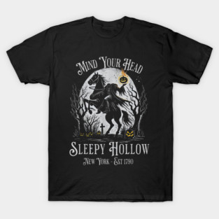 Vintage Mind Your Head Sleepy Hollow Headless Horseman T-Shirt