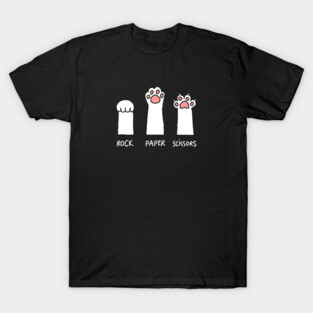 Rock Paper Scissors: Funny cat T-Shirt