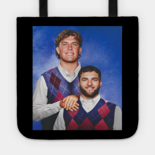Vintage New York Football Jaxson Dart, Cam Skattebo Step Brothers Tote