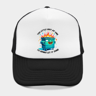 Funny Groovy This Little Light Of Mine Lil Dumpster Fire Hat