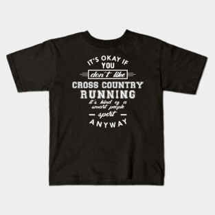 Cross Country Running - Kind of smart people sport Kids T-Shirt
