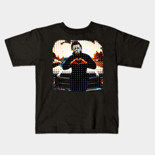 Michael Myers Heart Hands Kids T-Shirt