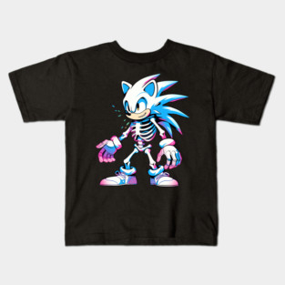 skeleton sonic Kids T-Shirt