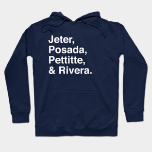 Jeter, Posada, Pettitte, Rivera - White Hoodie