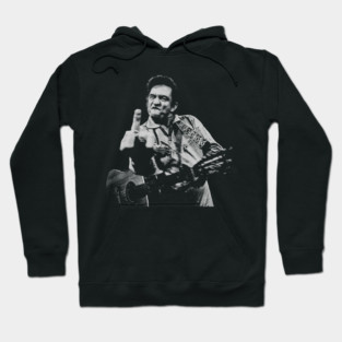 johnny cash finger Hoodie