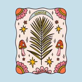 Cancer Zodiac Leaf T-Shirt